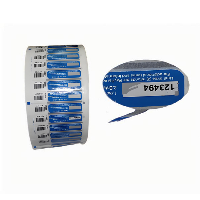 卷裝條碼刮刮貼